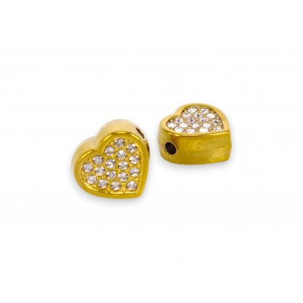 Korálka 13x14mm CHIRURGICKÁ OCEĽ, 1ks (ch1721g)